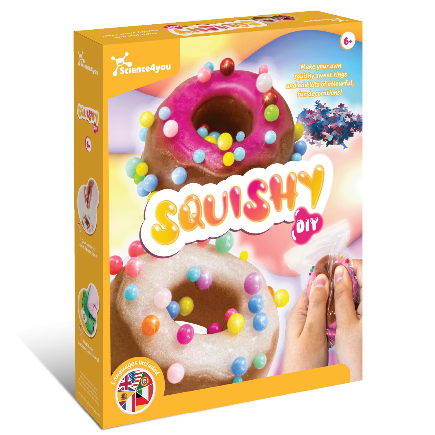 Science4you Taba Squishy Making Kit - Make Colourful Taba Squishies for Kids, Squeeze Toys, Sensory and Stress Relief Squishys Kit, Gifts For Girls and Boys age 6 7 8+