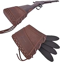 Vista 10 de Tas Trost Almohadilla reductora de retroceso de lona de cuero para rifles, escopetas, almohadilla antideslizante de culata