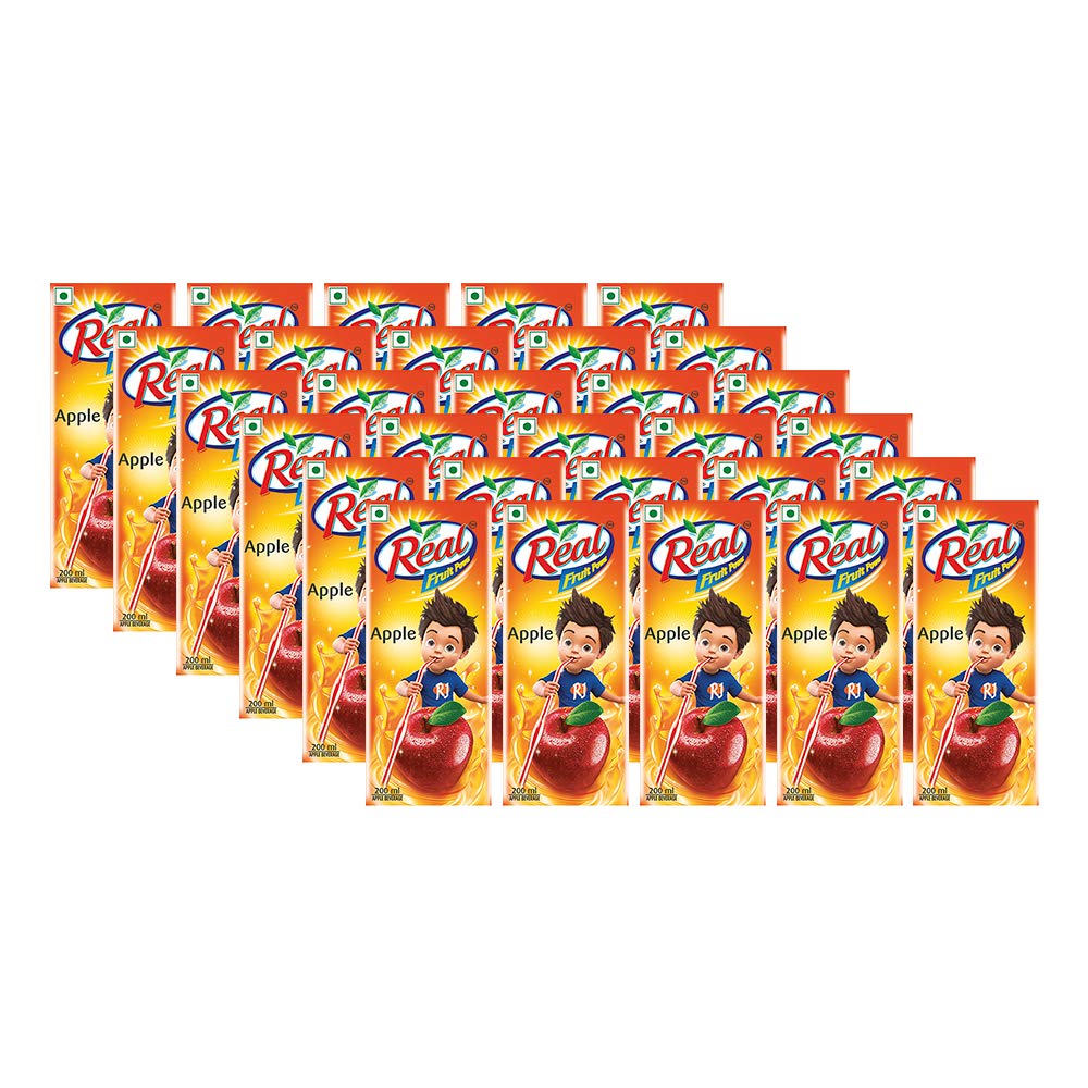 Real Fruit Juice, Apple, 200ml x 30