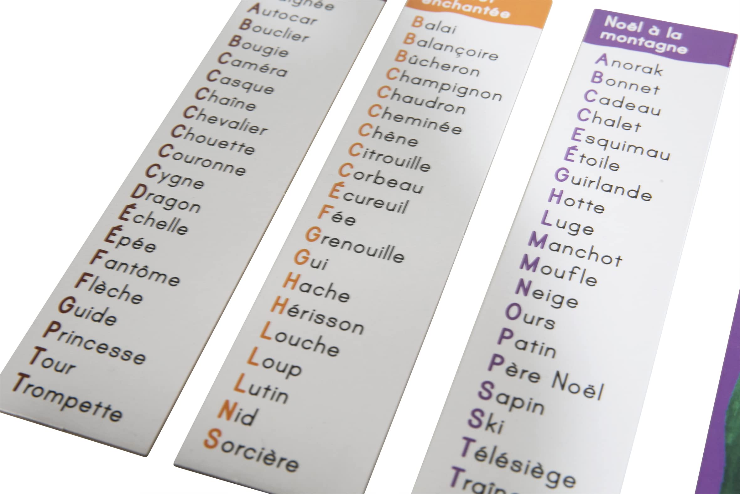 Megableu - VOCABULON des Petits - Jeu de Société pour Les Enfants dès 3 Ans - 6 Jeux Progressifs Inclus - Apprendre Les Lettres et 120 Mots - Univers Ludiques - 1 à 6 Joueurs - en Français