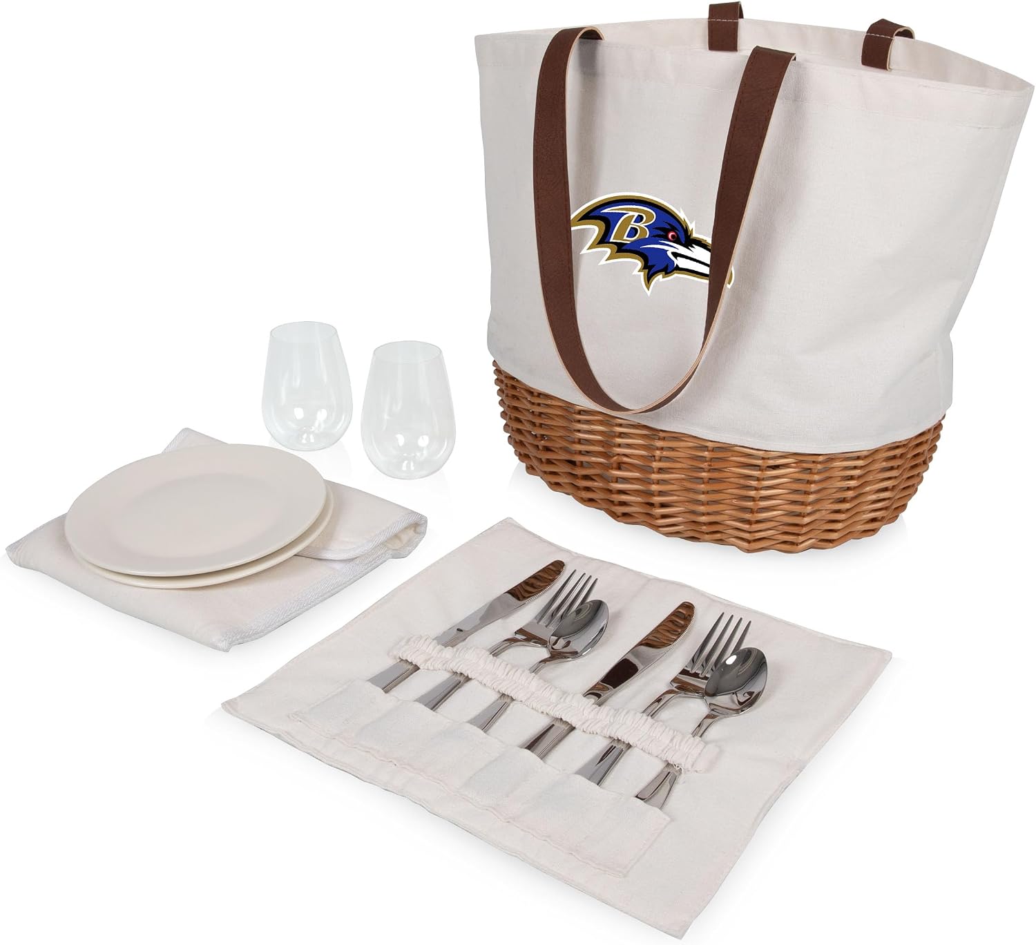 PICNIC TIME NFL Unisex-Adult NFL Promenade Picnic Basket