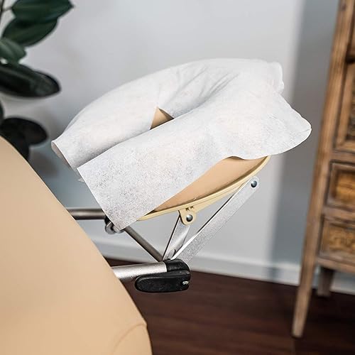 Miniatura 3 de ZMDREAM Caja de 1200 hojas desechables para reposacabezas para mesa de examen, fundas de cuna para mesa de masaje, color blanco, 16 x 12 pulgadas