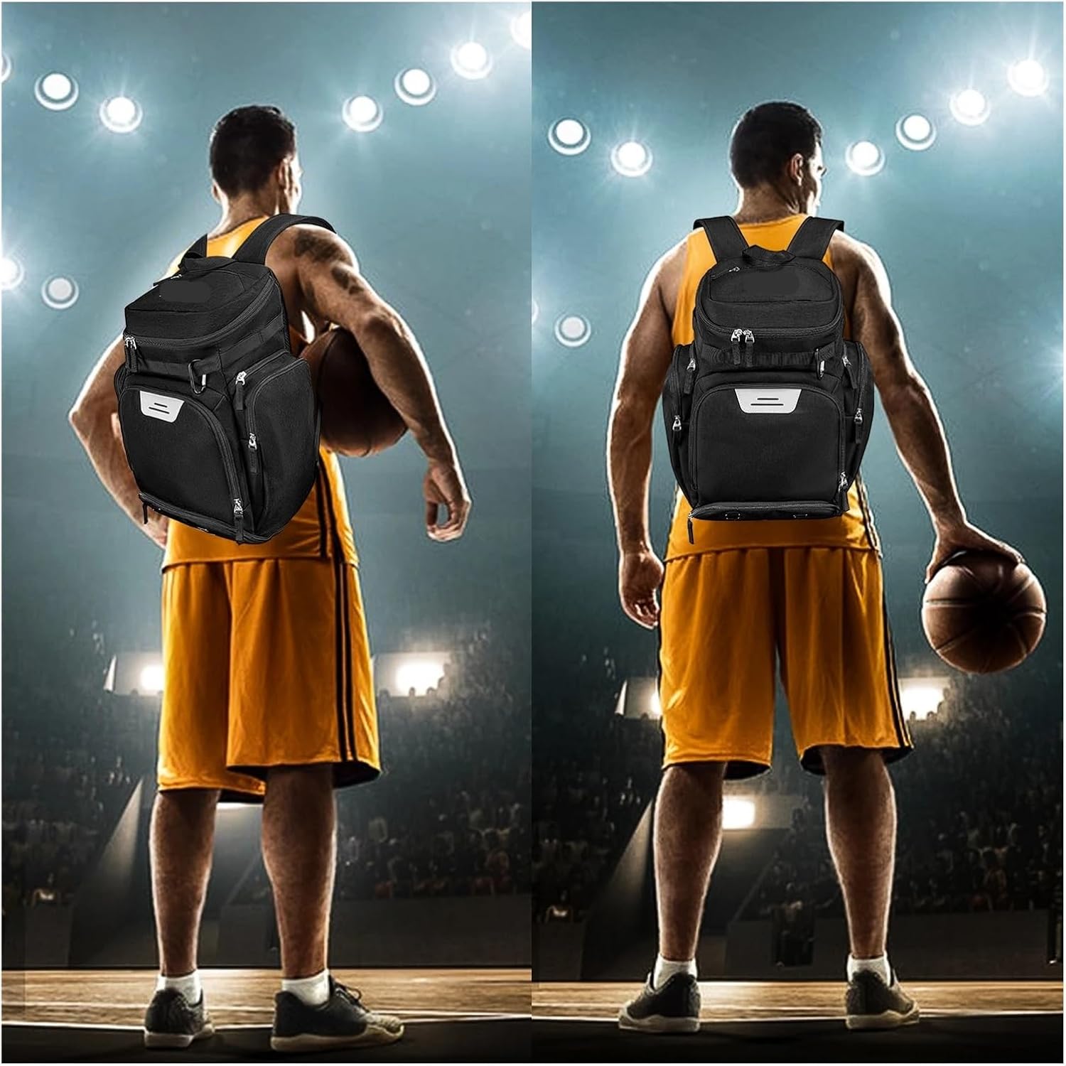 Basketball Bag Basketball Backpack Bag with Separate Ball Compartment and Shoes Pocket