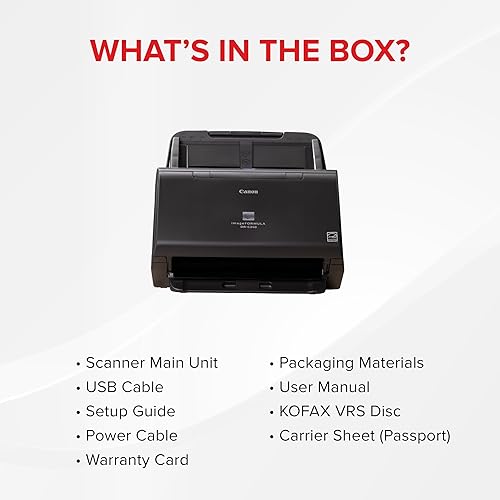 Vista 7 de Canon Escáner de documentos de oficina DR-C240