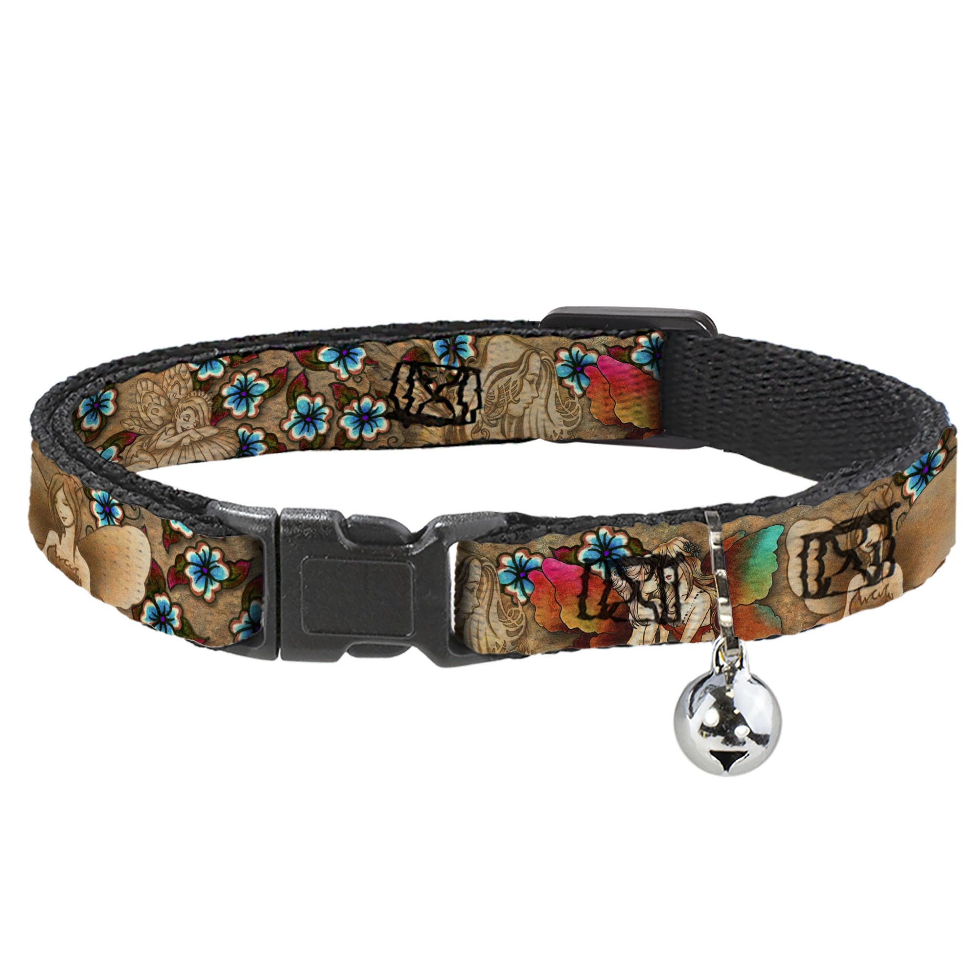 Collar de gato separable Buckle-Down TJ-Fairies con cierre de seguridad 1