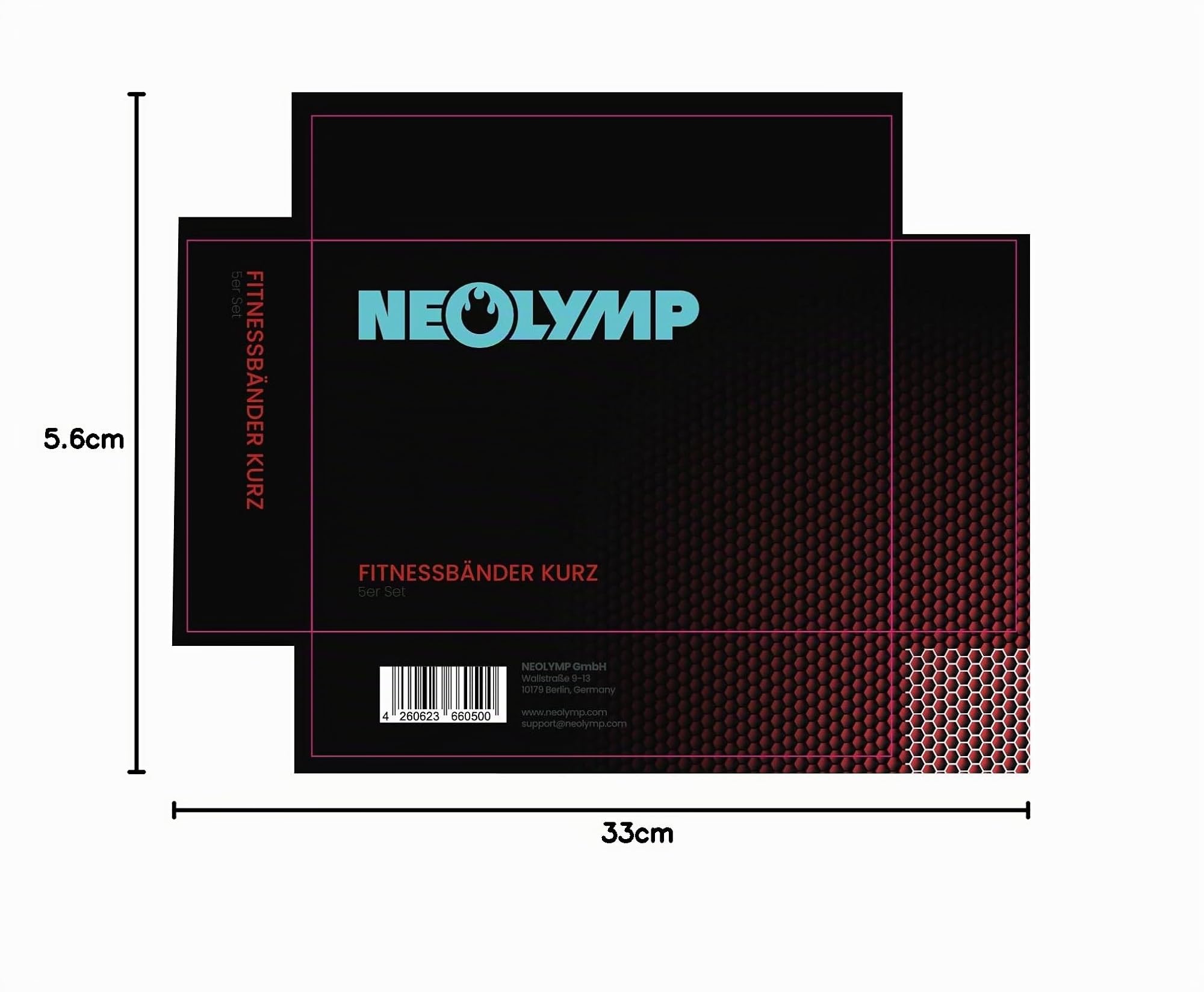 NEOLYMP Elastici fitness – elastico fitness fasce elastiche fitness bande elastiche fitness elastici palestra fascia elastica esercizi banda elastica fitness