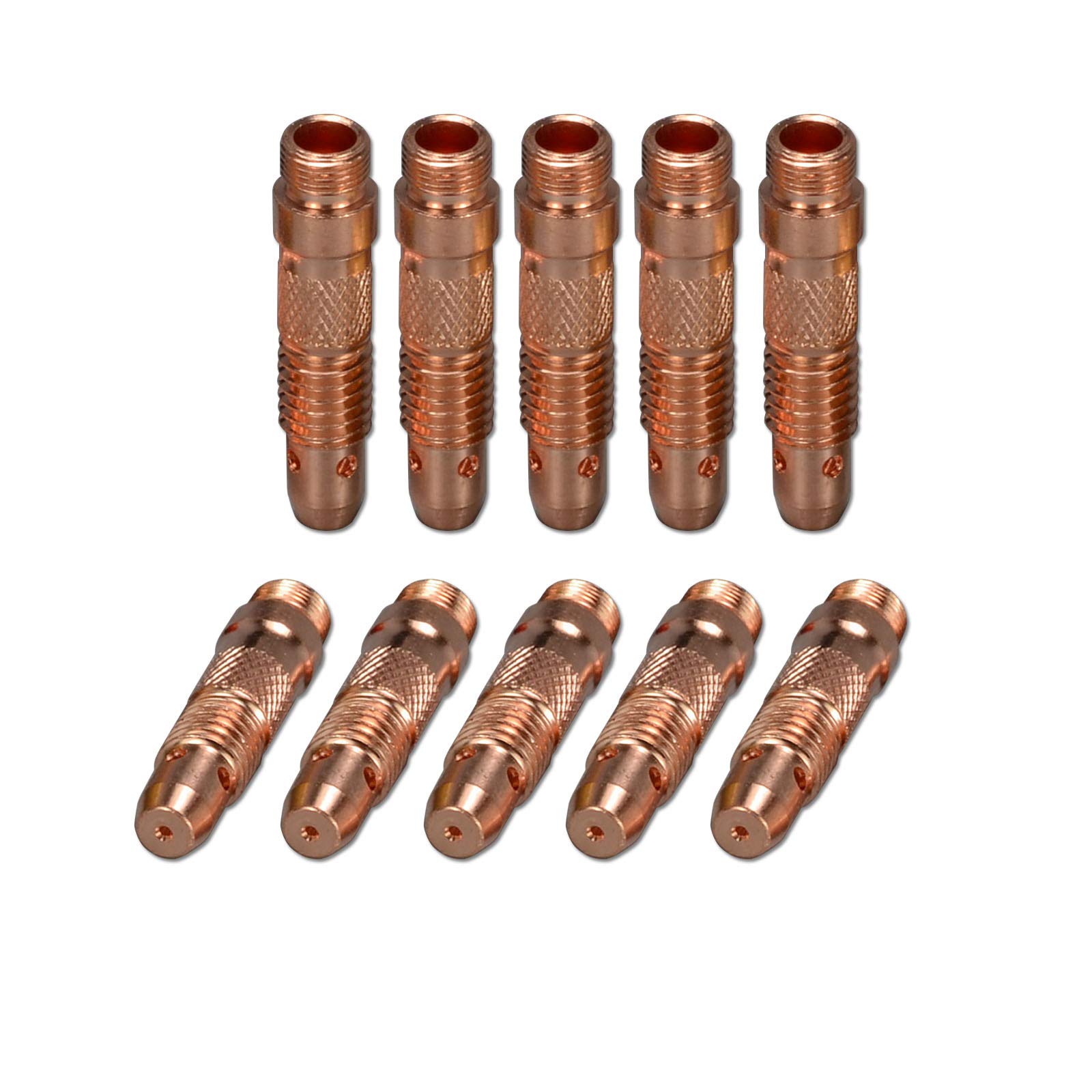 Riverweld Tig Collet Bodies 10N30 1.0Mm Orifice For Qq300 Pta Db Sr Wp 17 18 26 Tig Welding Torch Pack Of 10