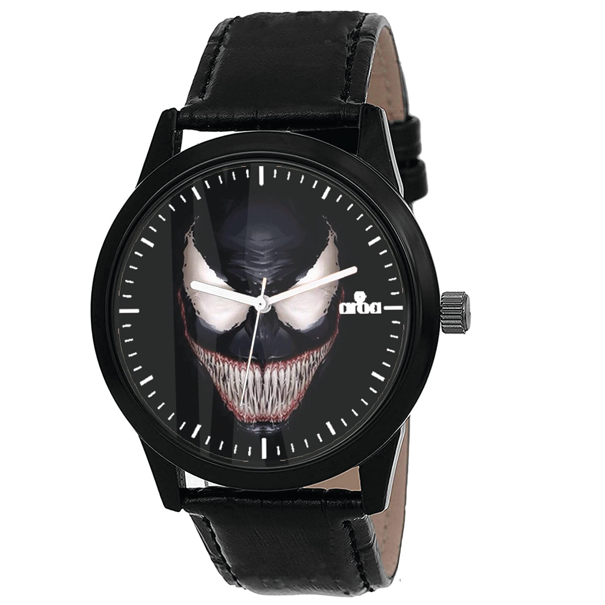 AROA Watch New Watch for Venom Superstart with Sharp Teeth Model : 565 Black Metal Type Analog Black Strap Watch Black Dial for Men Stylish Watch for Boys (B0C57B4XHK) Amazon Price History, Amazon Price Tracker