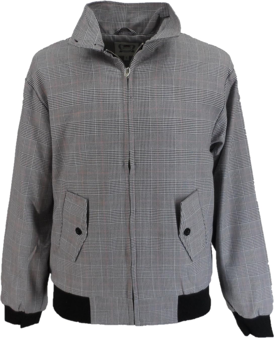 Relco Men's Prince Of Wales Harrington Jacket (Uk, Alpha, M, Regular, Regular, )