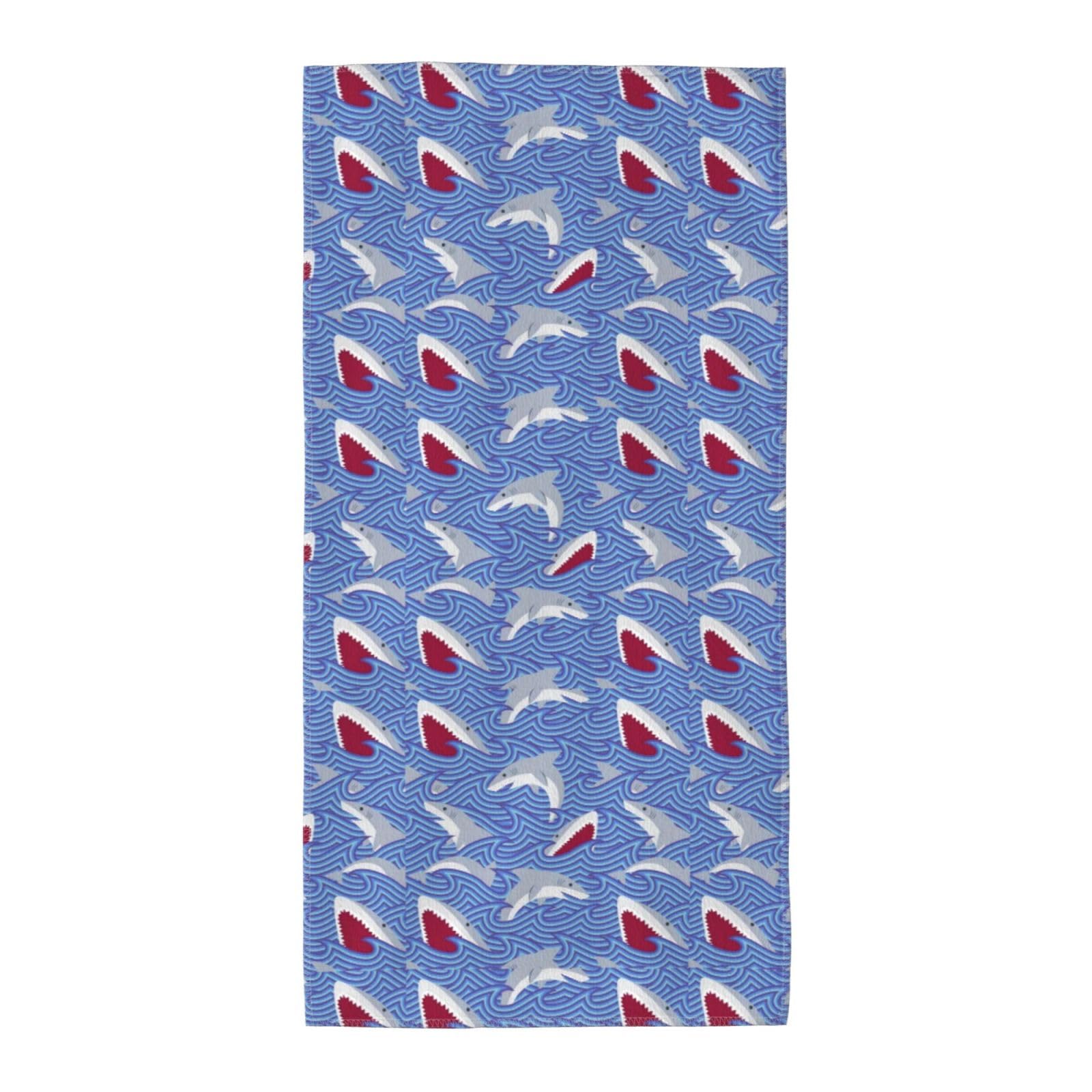 SDEGTHO Foraging Fish Fashion Printed Bath Towel High Water Absorption For Hiking Trip