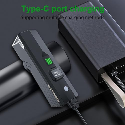 Miniatura 7 de Victagen Ultra Bright USB Rechargeable Bike Light Set, Powerful Bicycle Front Headlight and Back Taillight, 5 Light Modes, for Men Women Kids Road