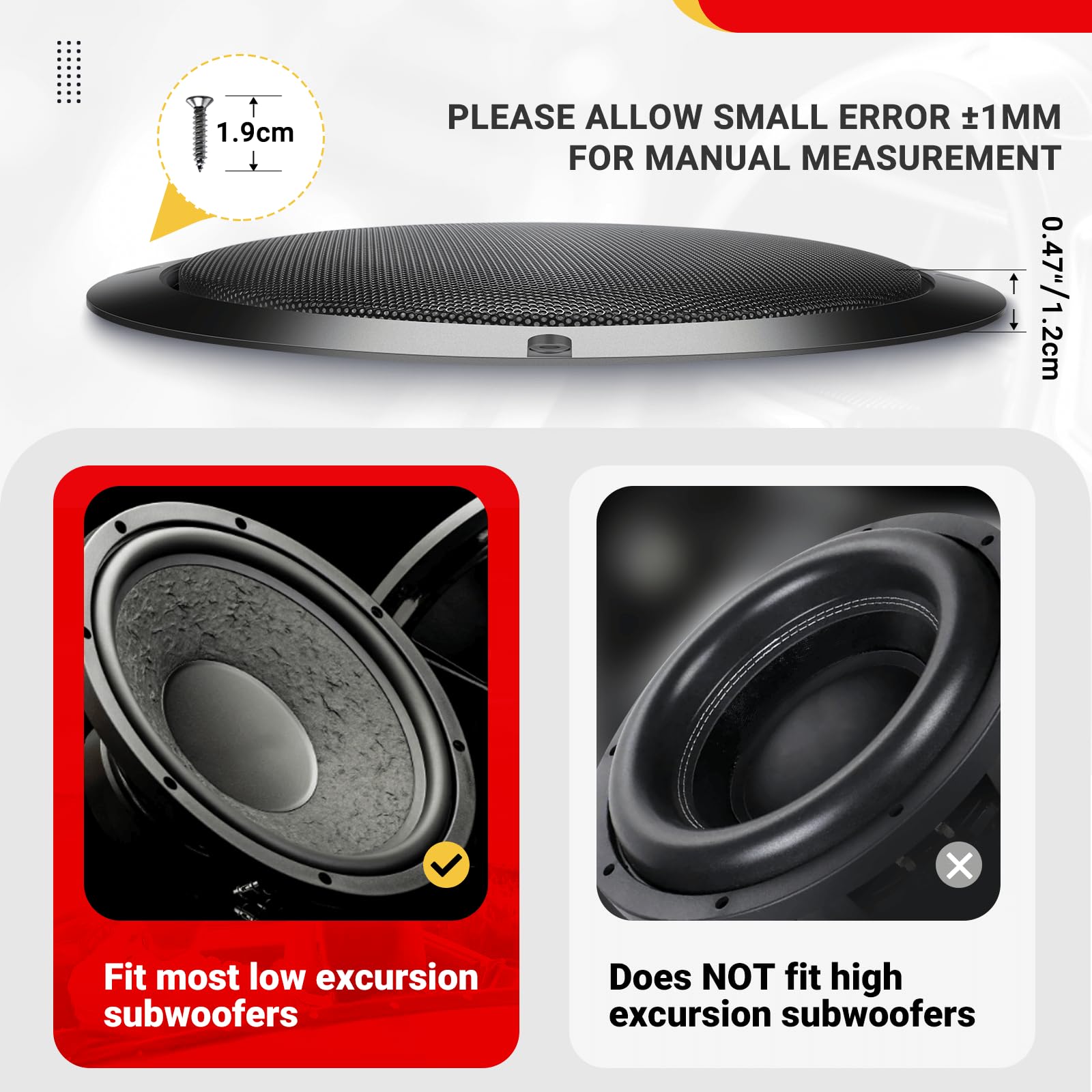 Penn Elcom speakergrill 18 inch, staal | Bax Music