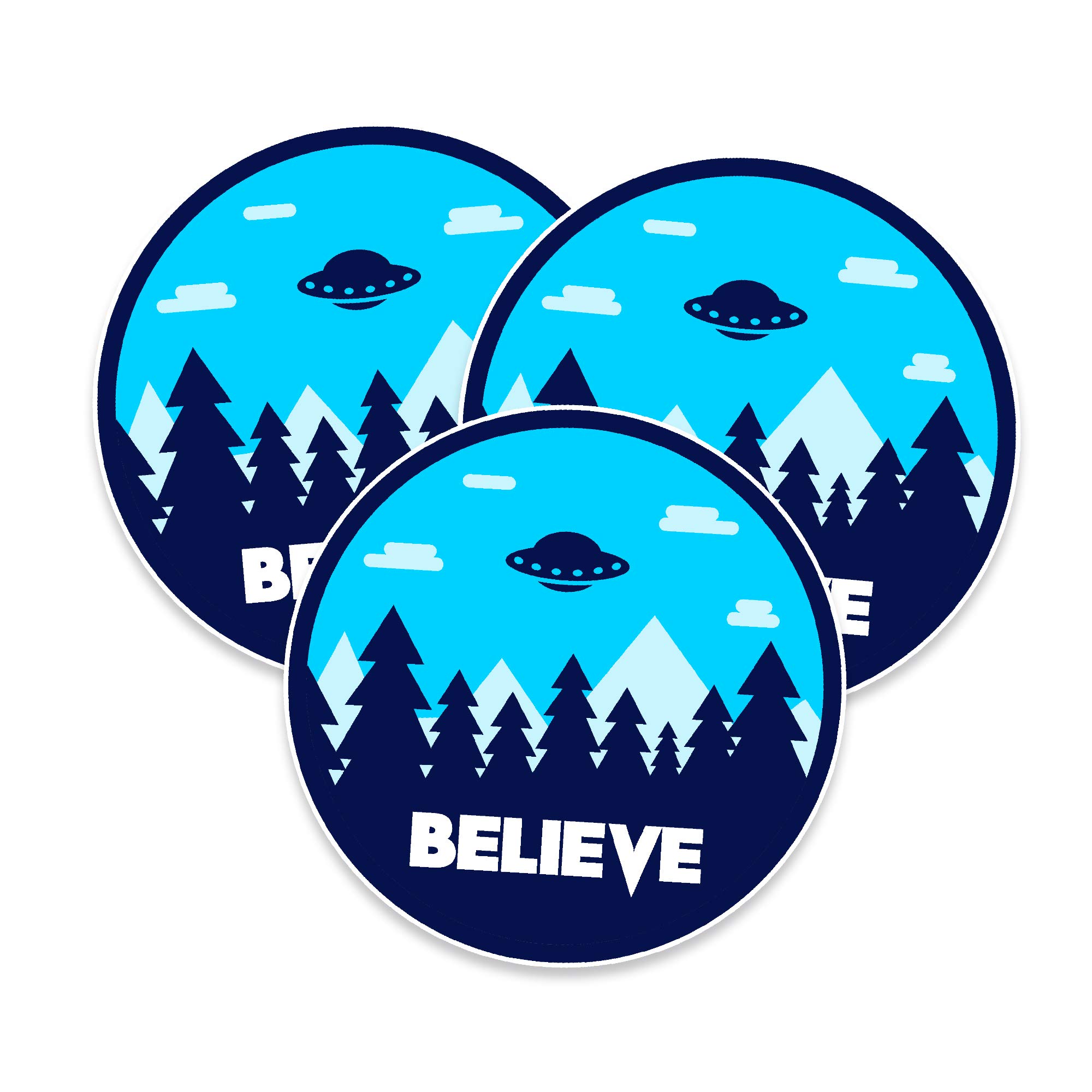 NEO Tactical Gear I Want to Believe UFO X-Files Retro Vinyl Decal Made in The USA (3)