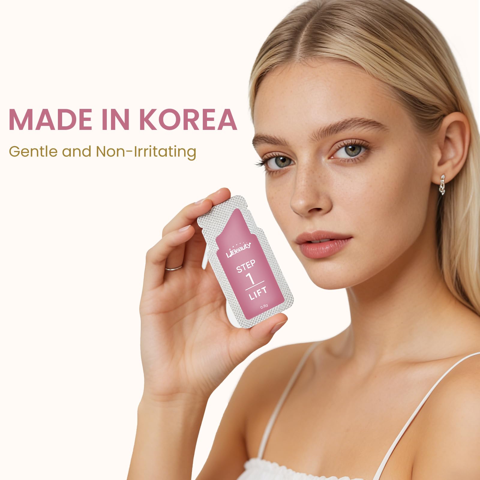 Libeauty Korean Brow Lamination Kit & Lash Lift Kit, Korea Based Lotion, 20 Pcs Sachets Individual Packets, Eyelash Perm Solution with Mild Formula - Easy to Use (Refill Set) — view 5