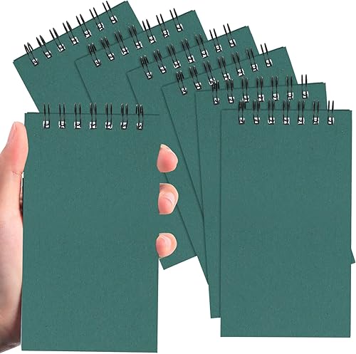 Miniatura 16 de Tenceur 18 piezas de cuadernos de bolsillo pequeños a granel de 3 x 5 pulgadas, cuadernos de notas en espiral mini con tapa superior, cuadernos con