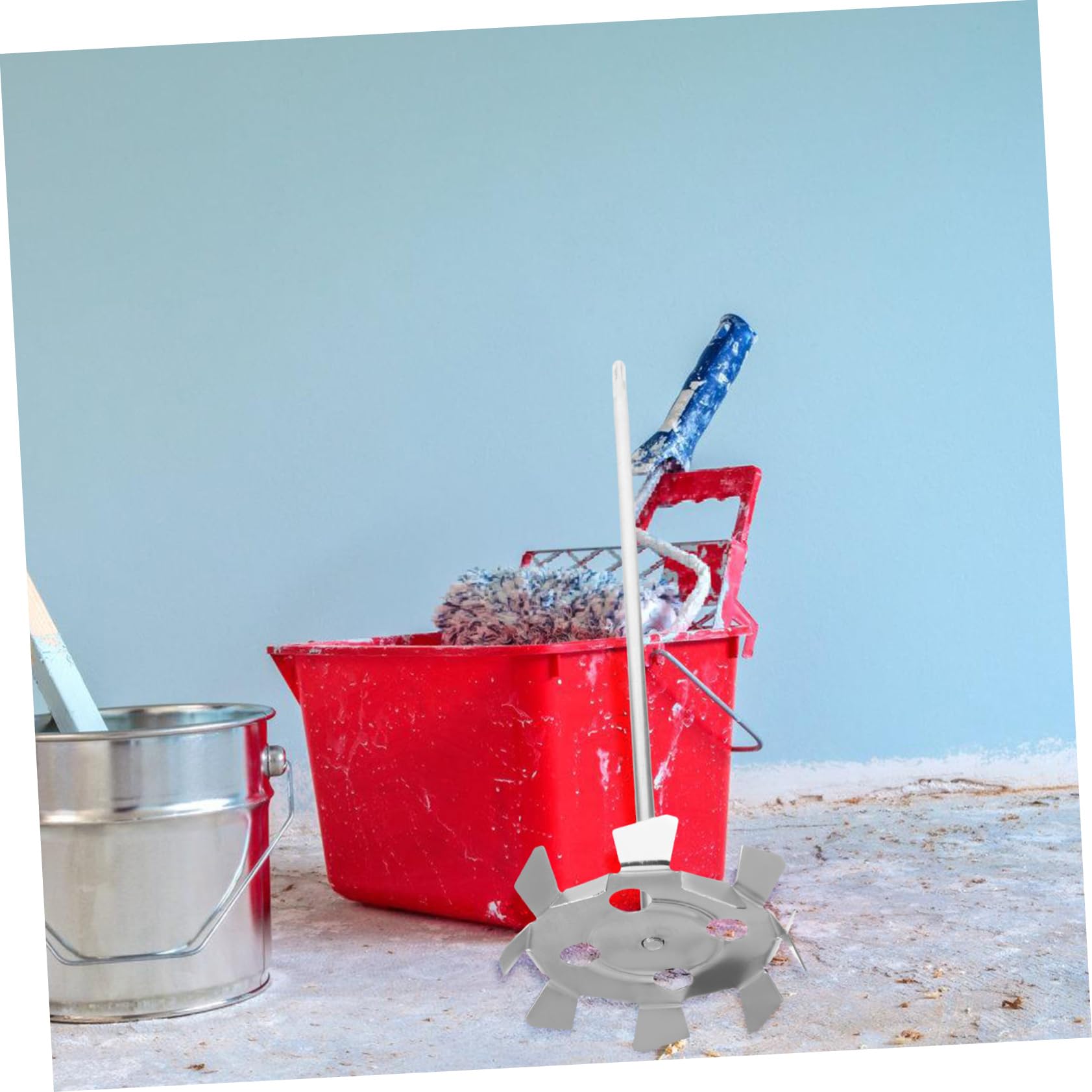 DOITOOL Asta Miscelatrice per Vernice e Cemento, Punta per Trapano Elettrico, Accessorio Miscelatore Fango e Stucco per Ristrutturazione,