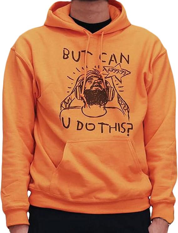 PEWDIEPIE Meme Hoodie But Can You Do This? Orange Hoody