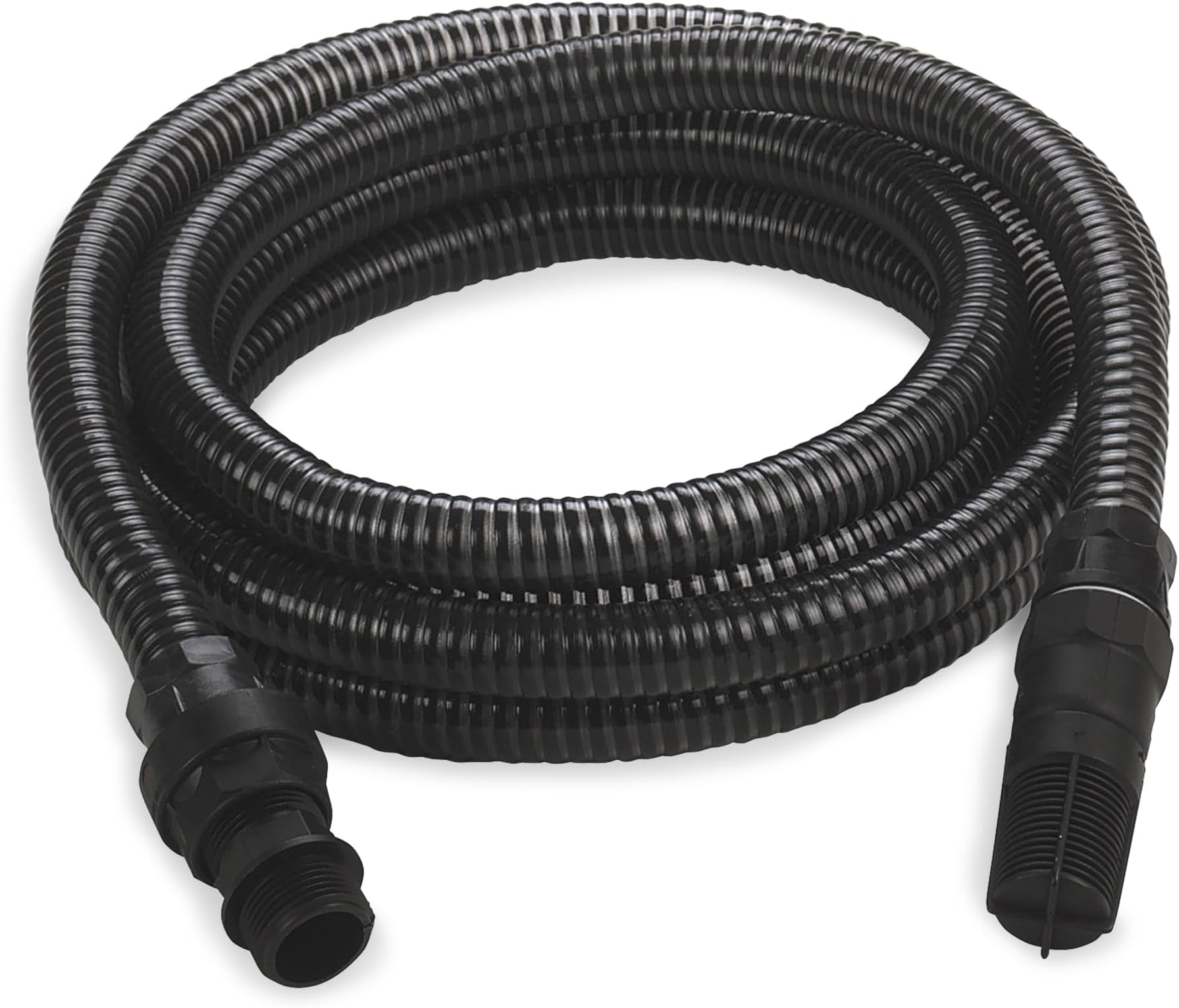 Einhell 4173635 Suction Hose For Water Pumps Diameter Plastic Tube With Male And Female Adaptors | Suitable For Water Pumps,Black 4m| 25mm (1 Inch)