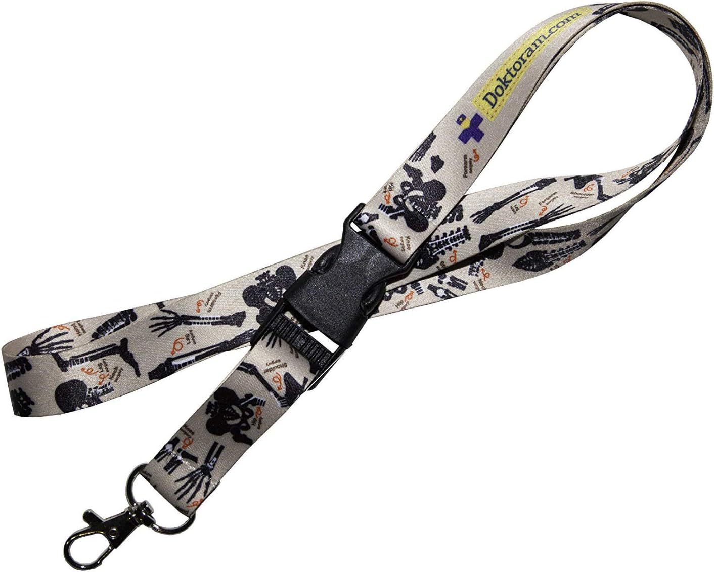 DOKTORAM Bones badge holder lanyard medical