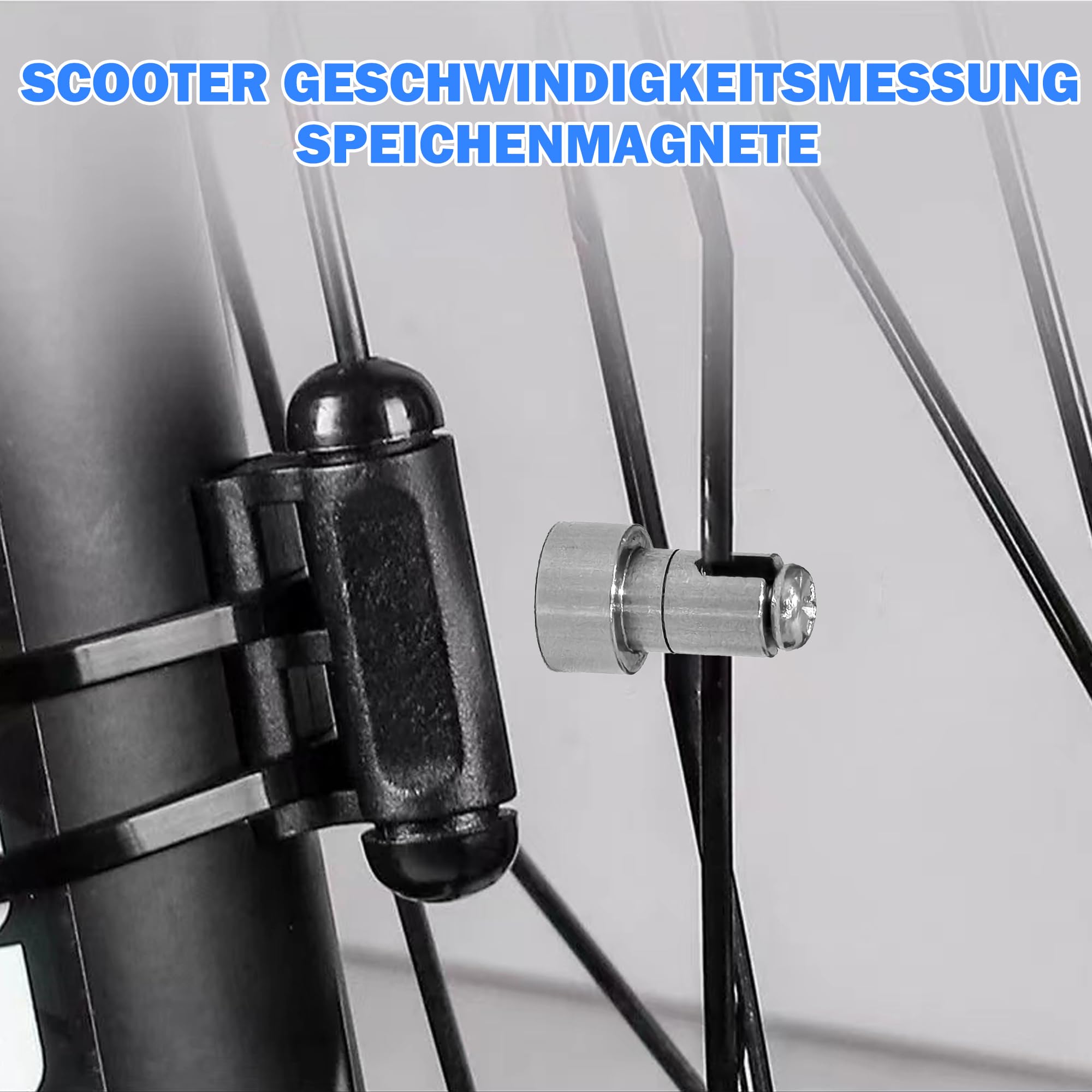 Produktbild von Raheem 2er-Set Fahrradspeichenmagnet – Starke Haftung, Silber, Für E-Bike, Mountainbike & Tacho
