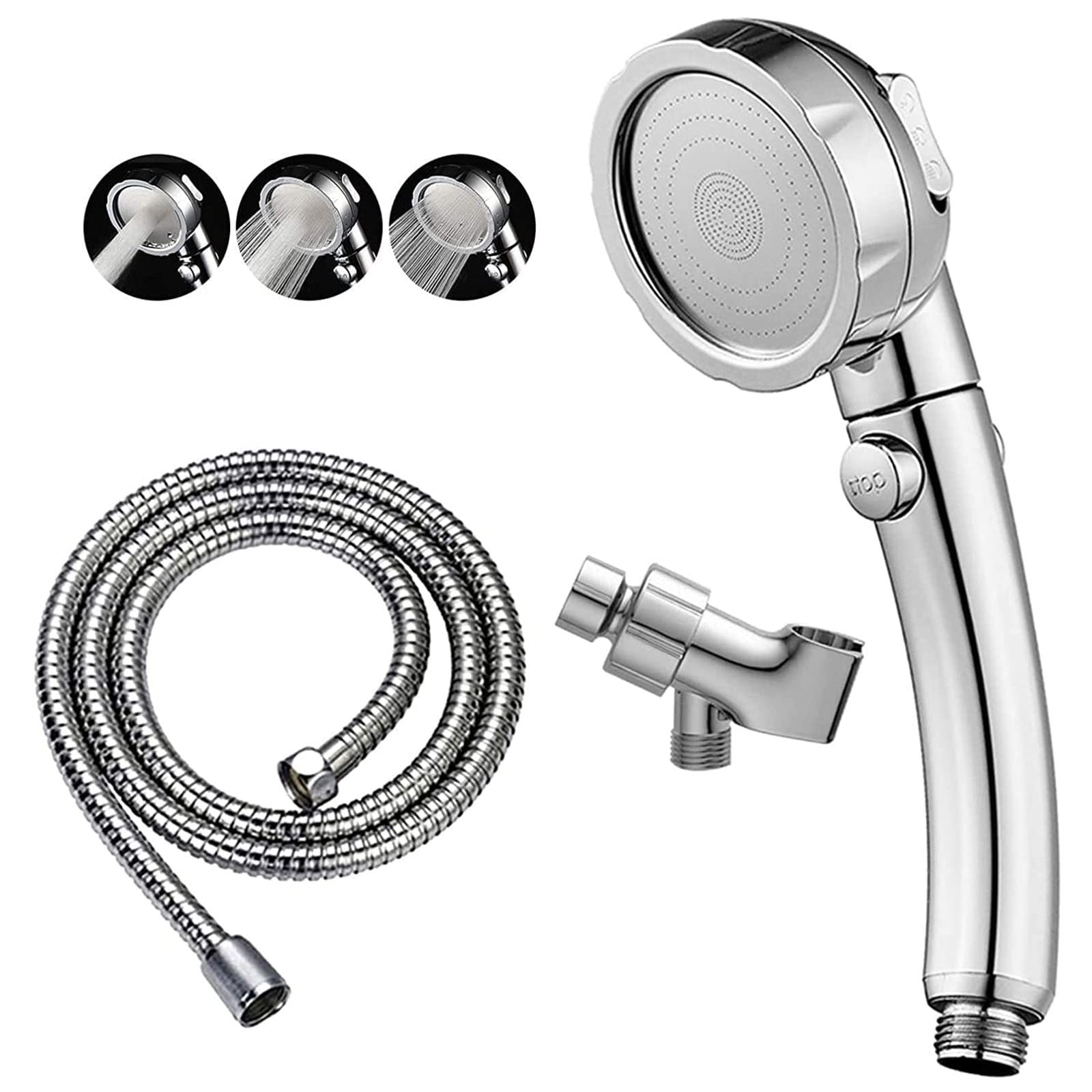 Douchette haute pression rotative 360° pour un moment de relaxation quotidienne en famille