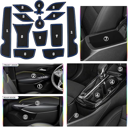 Miniatura 2 de SKTU 2024 2025 2026 Alfombrilla para ranura de puerta Chevy Trax para Chevrolet Trax 2024 2025 2026 (LS,1RS,LT,2RS,ACTIV) 2024-2026 Accesorios Trax