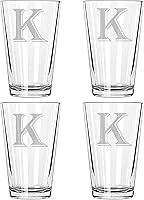 Vista 12 de Juego de 4 monogramas de copa de cerveza (M)