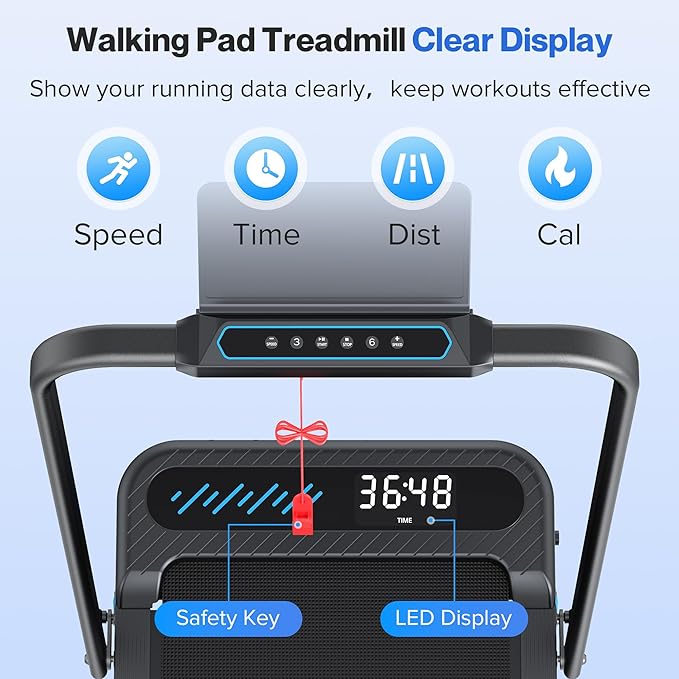 Caminadora Plegable con Inclinación 10% 3.0HP Negra miniatura 8