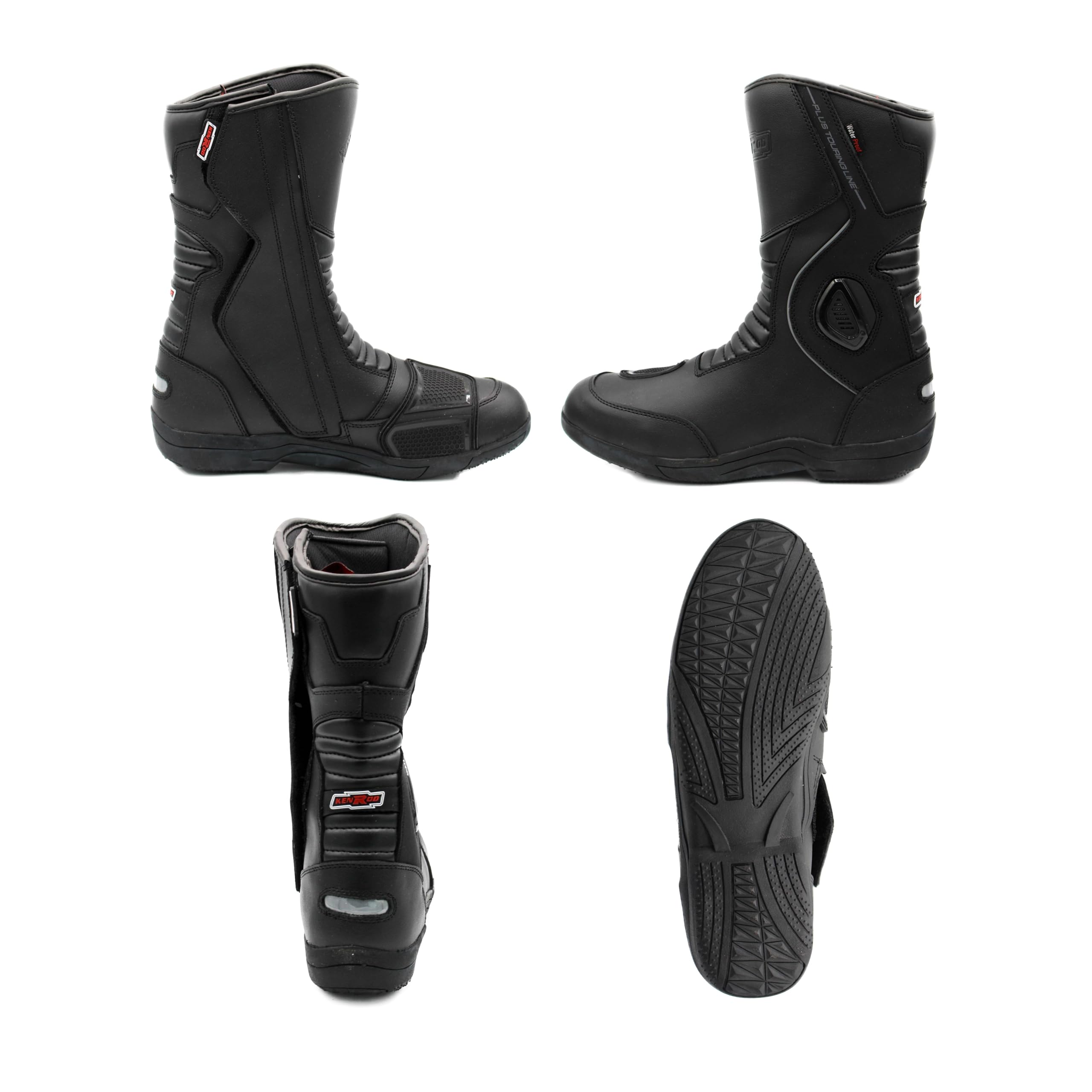 Botas Piel Moto | Botas de Moto para Hombre | Protectores Reforzados Integrados | Protección en los Tobillos | Botas Moteras Motorista