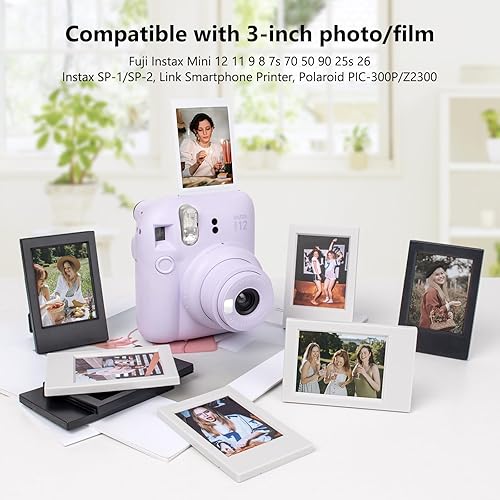 Miniatura 2 de HIYQIN Mini marcos de fotos de 2 x 3 pulgadas, paquete de 8 marcos de fotos compatibles con película Fujifilm InstaxPolaroid de 2 x 3 pulgadas,
