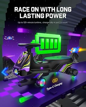 FanttikRide N10 Ultra+ Quiet Electric Wiggle Car, App Control, Pixel Lights