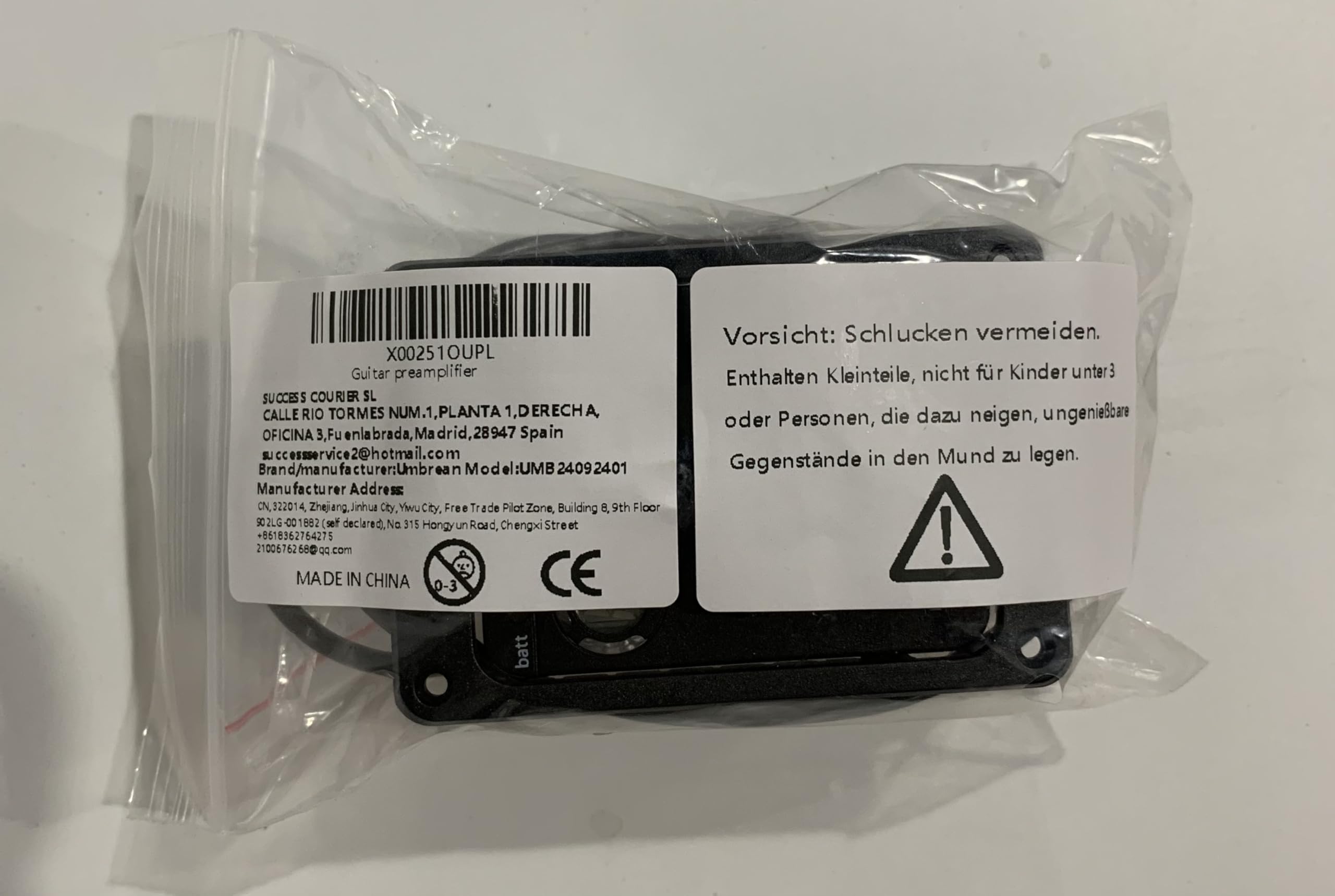 Akustikgitarre Vorverstärker Tonabnehmer mit Stimmgerät