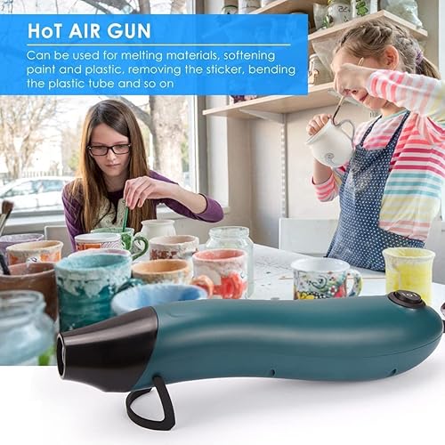 Miniatura 2 de SmileTools Mini pistola de calor, herramienta eléctrica de reparación de teléfono para manualidades en relieve, secado de pintura, fabricación de