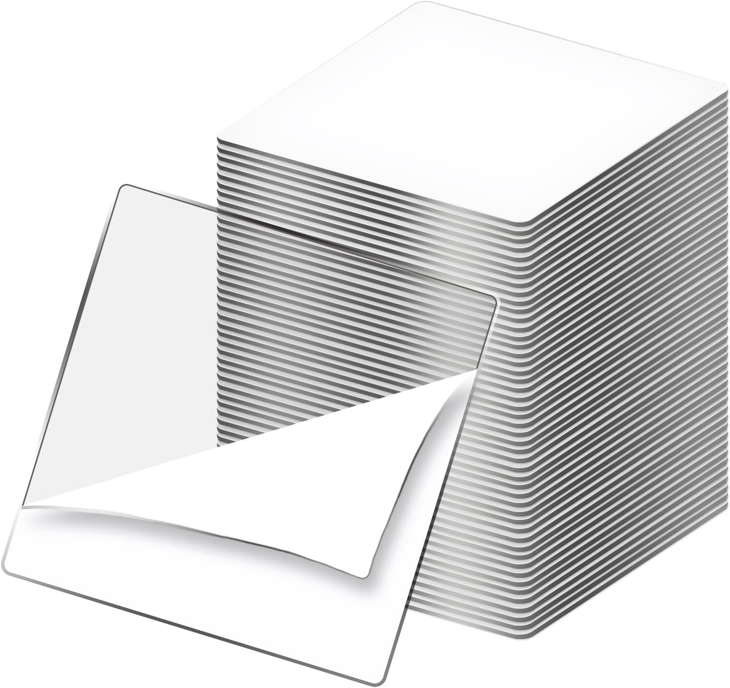 96 Pieces 1.5 x 1.5in. Square Nano Double-Sided Transparent Tape Sticker, Removable Heavy Duty Clear Mounting Tape for Wall Hanging