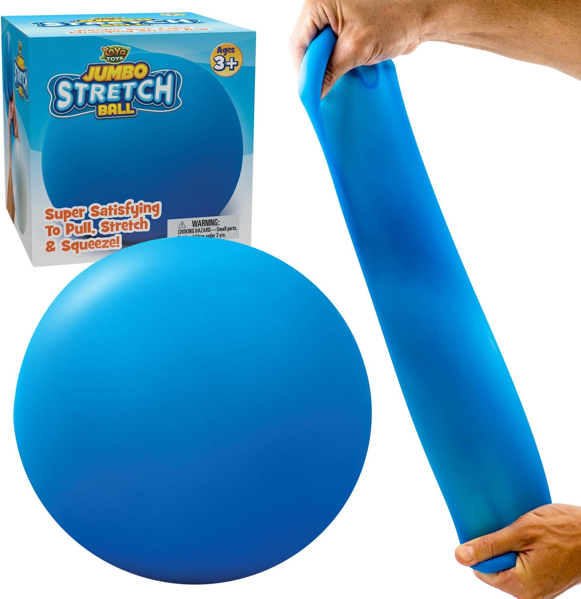 Squeeze Fidget Toy | Sensory Stretch Ball for Anxiety, Stress, Anger Management, Hand Strength, Occupational Therapy | Colorful Stress Ball for Kids & Adults