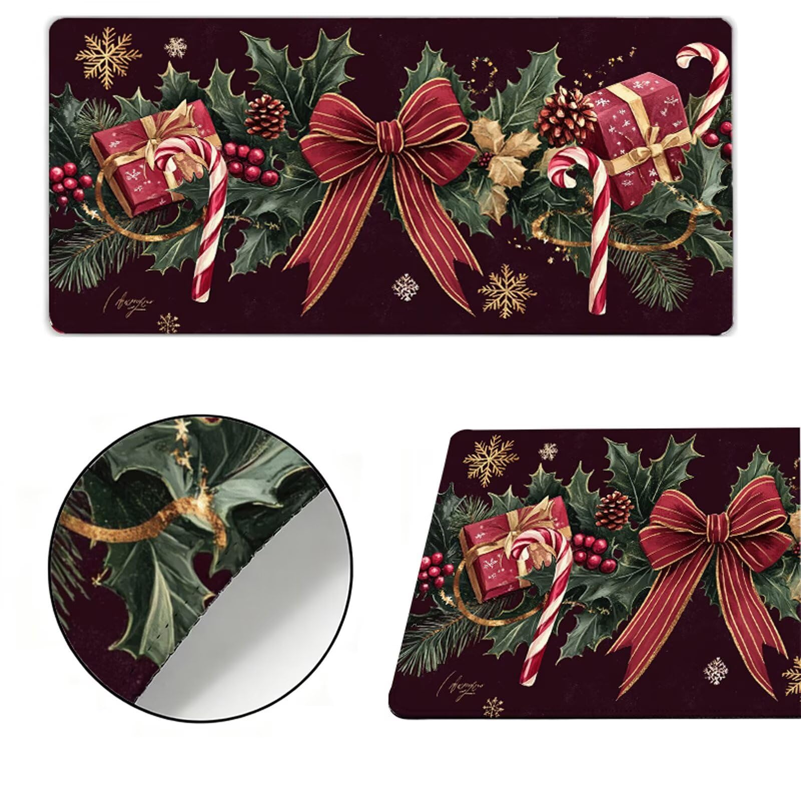 Podkładka pod mysz XXL 1000x500x3mm czarna podkładka pod mysz podkładka pod mysz Boże Narodzenie poprawia precyzję i szybkość, antypoślizgowe wodoodporne, szyte krawędzie, akcesoria do gier, komputer