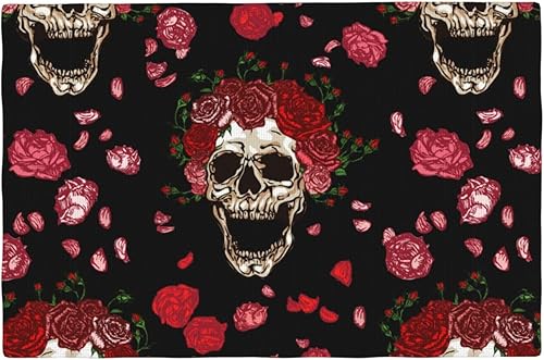 Miniatura 14 de 4 manteles individuales de lino sintético de doble capa con diseño de hongos, antideslizantes, resistentes al calor, para el hogar, restaurante,