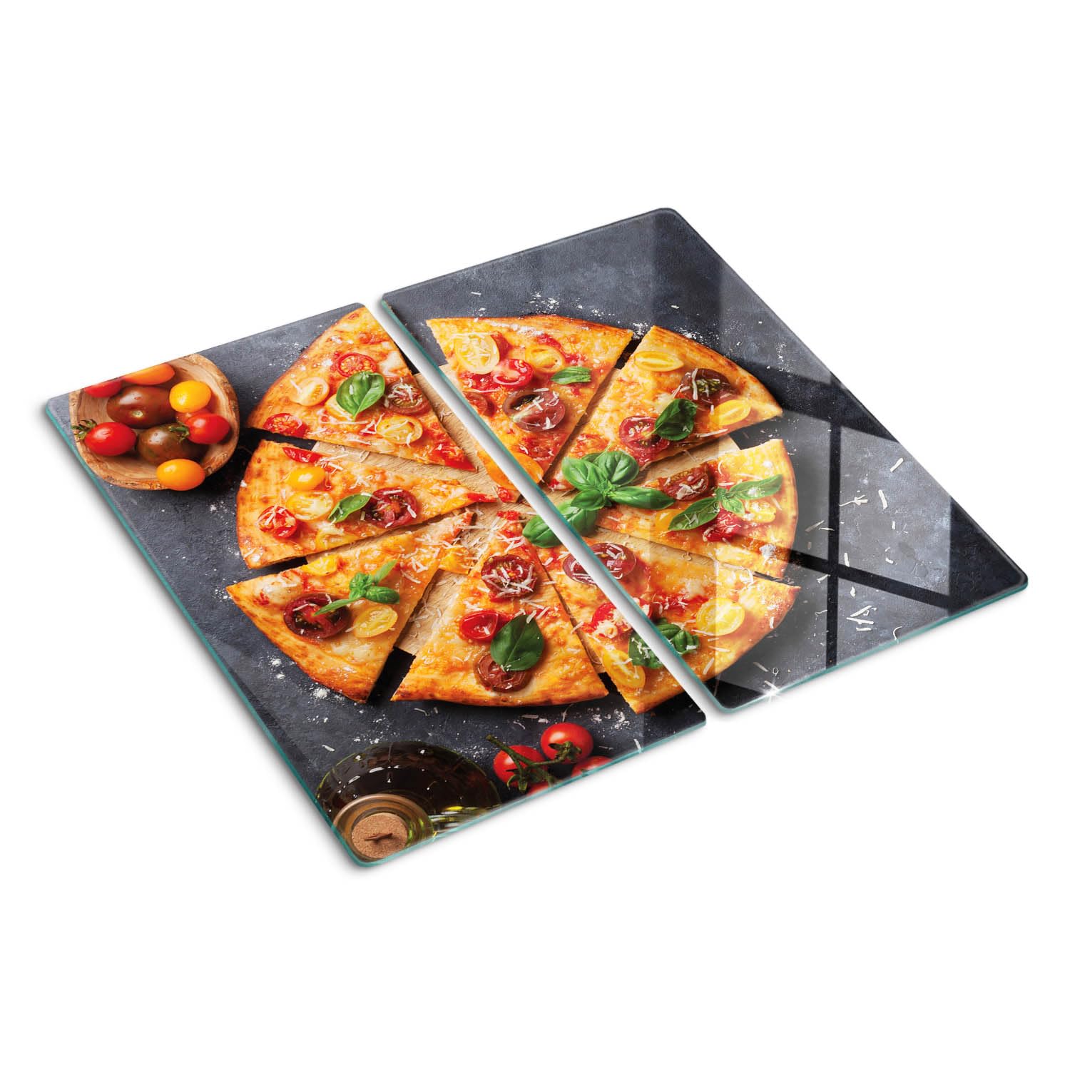 Planche de cuisine en verre pour protéger vos plans des rayures et chaud