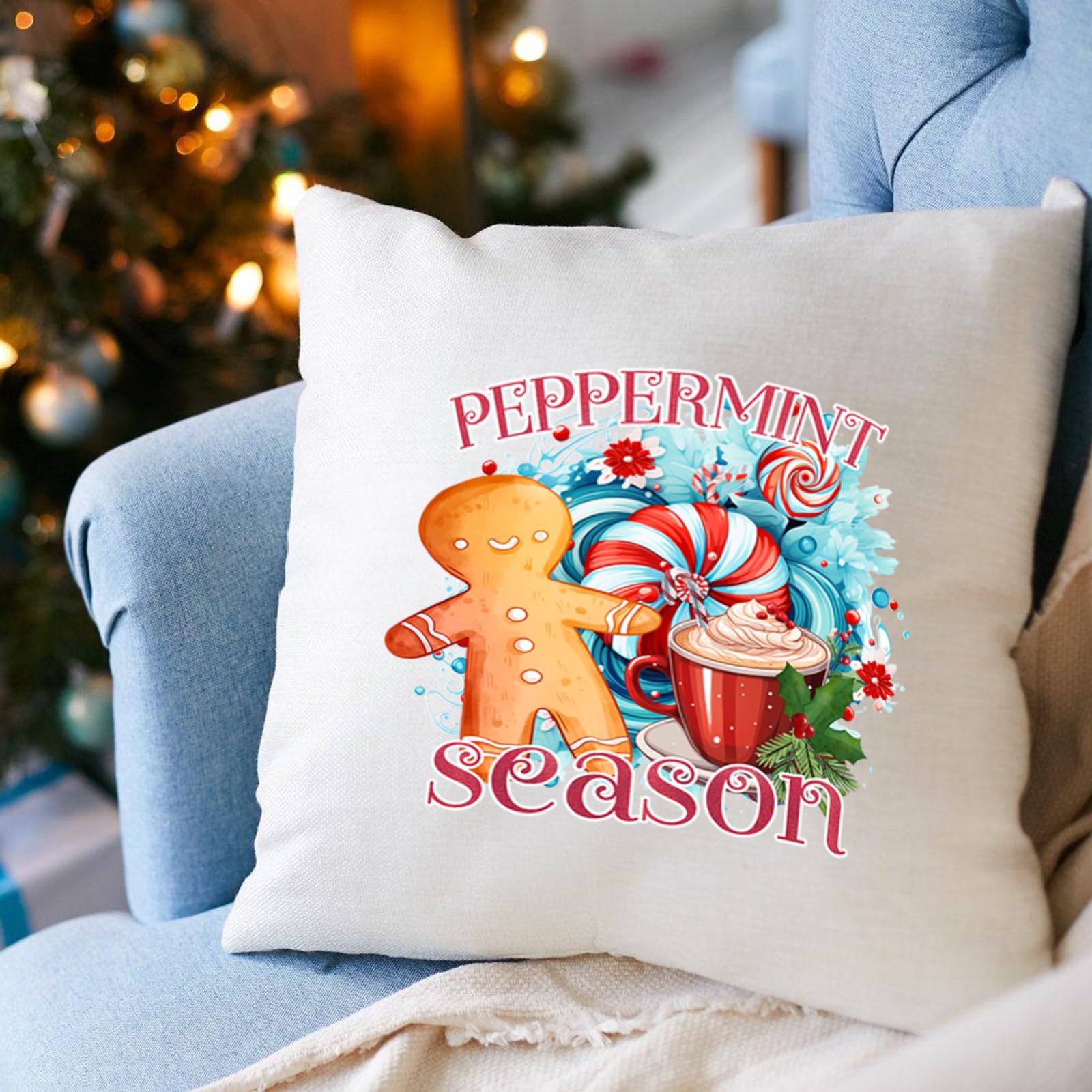 12 hojas de vinilo termotransferible de Navidad para camisetas, calcomanías navideñas para planchar para ropa, bolsas, fundas de almohada, decoraciones de bricolaje