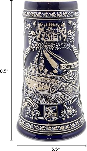 Miniatura 5 de Essence of Europe Gifts E.H.G 0.85 litros  OktoberfestHaus Alemania Stein Famous Landmarks Bier Krug Taza de cerveza grabada Taza de cerveza alemana