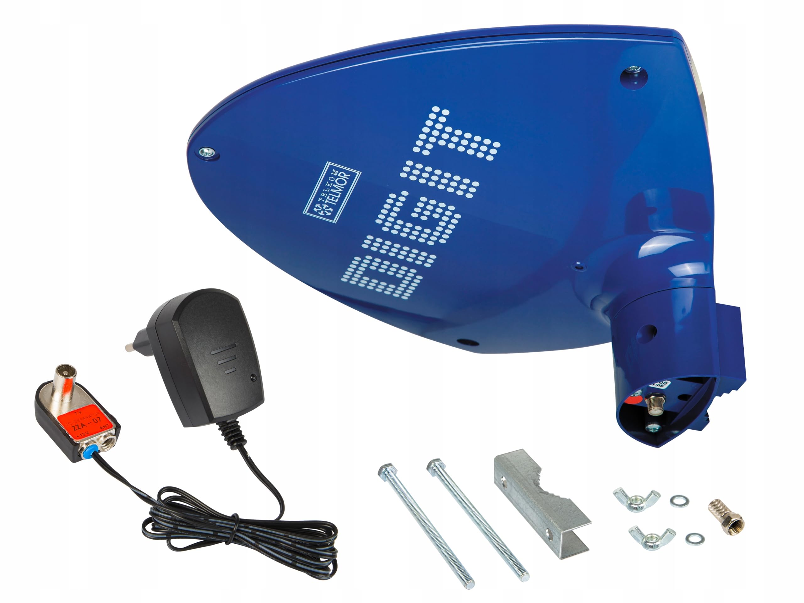 Antena DVB-T Digit Activa niebieska TELMOR