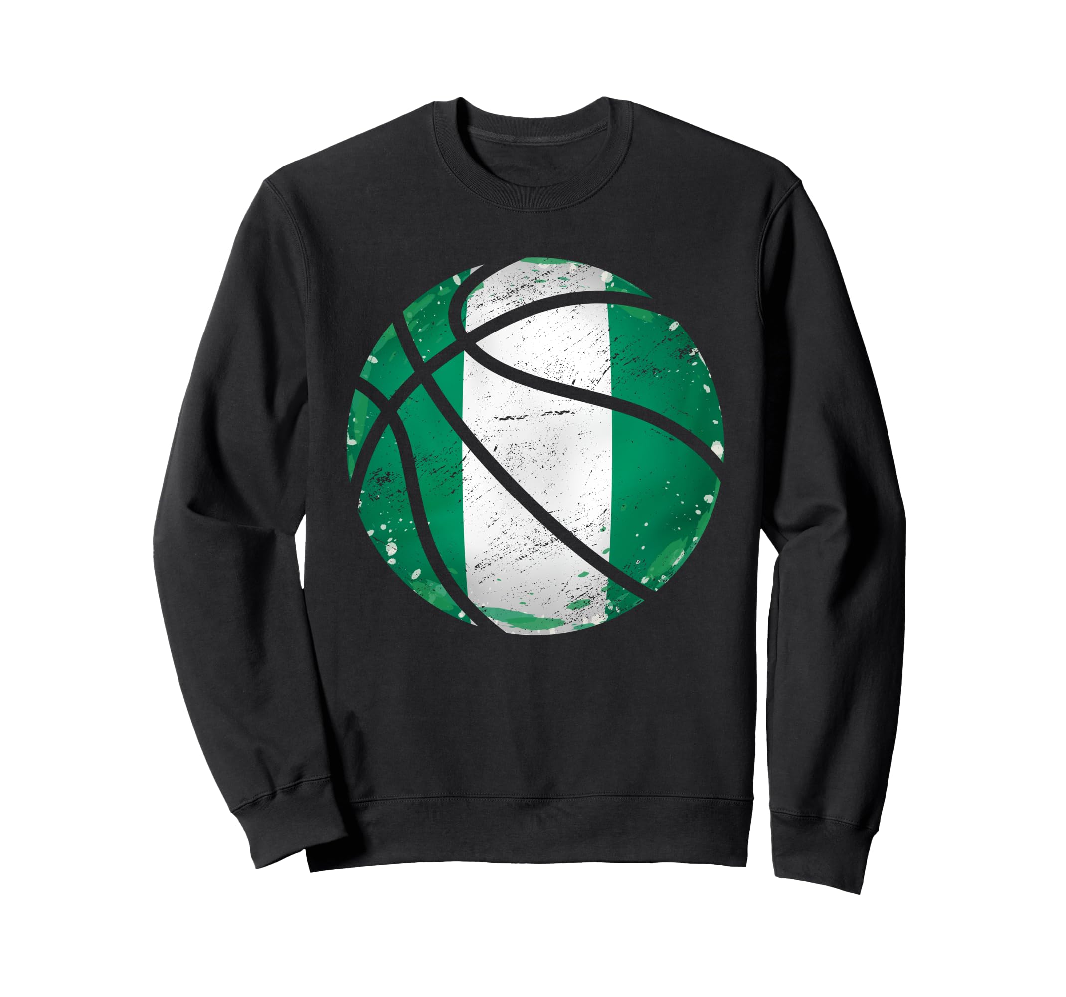 Basketball Player Nigeria Nigerian Flag Nigeria Sweatshirt