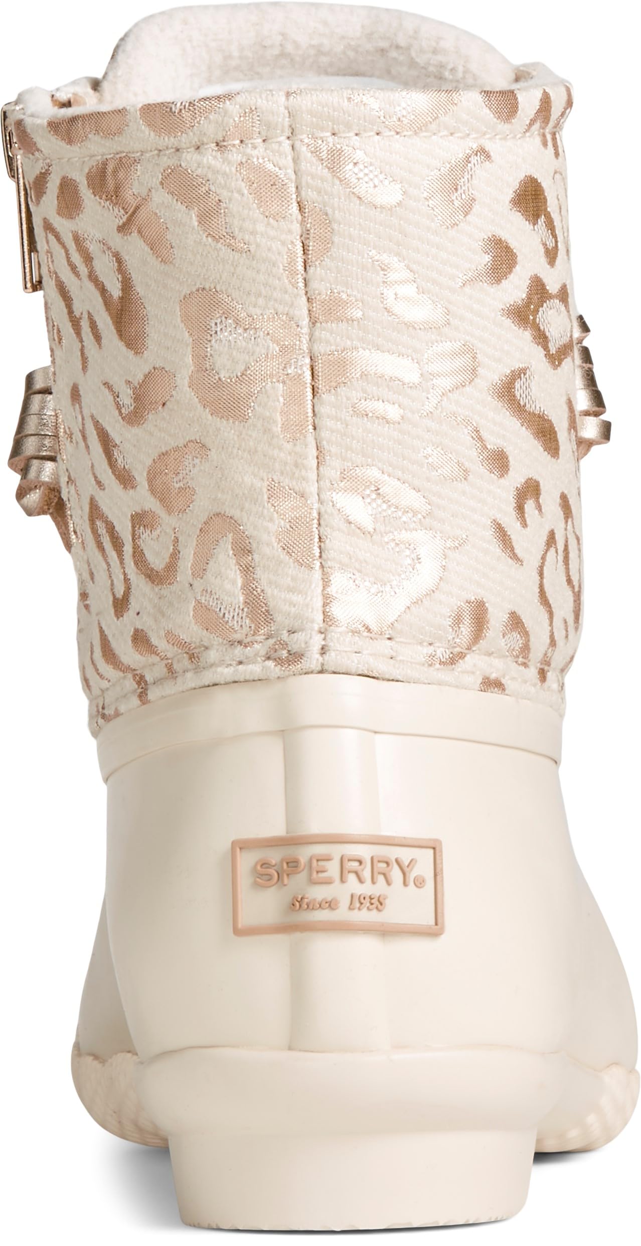 sperry duck boots leopard