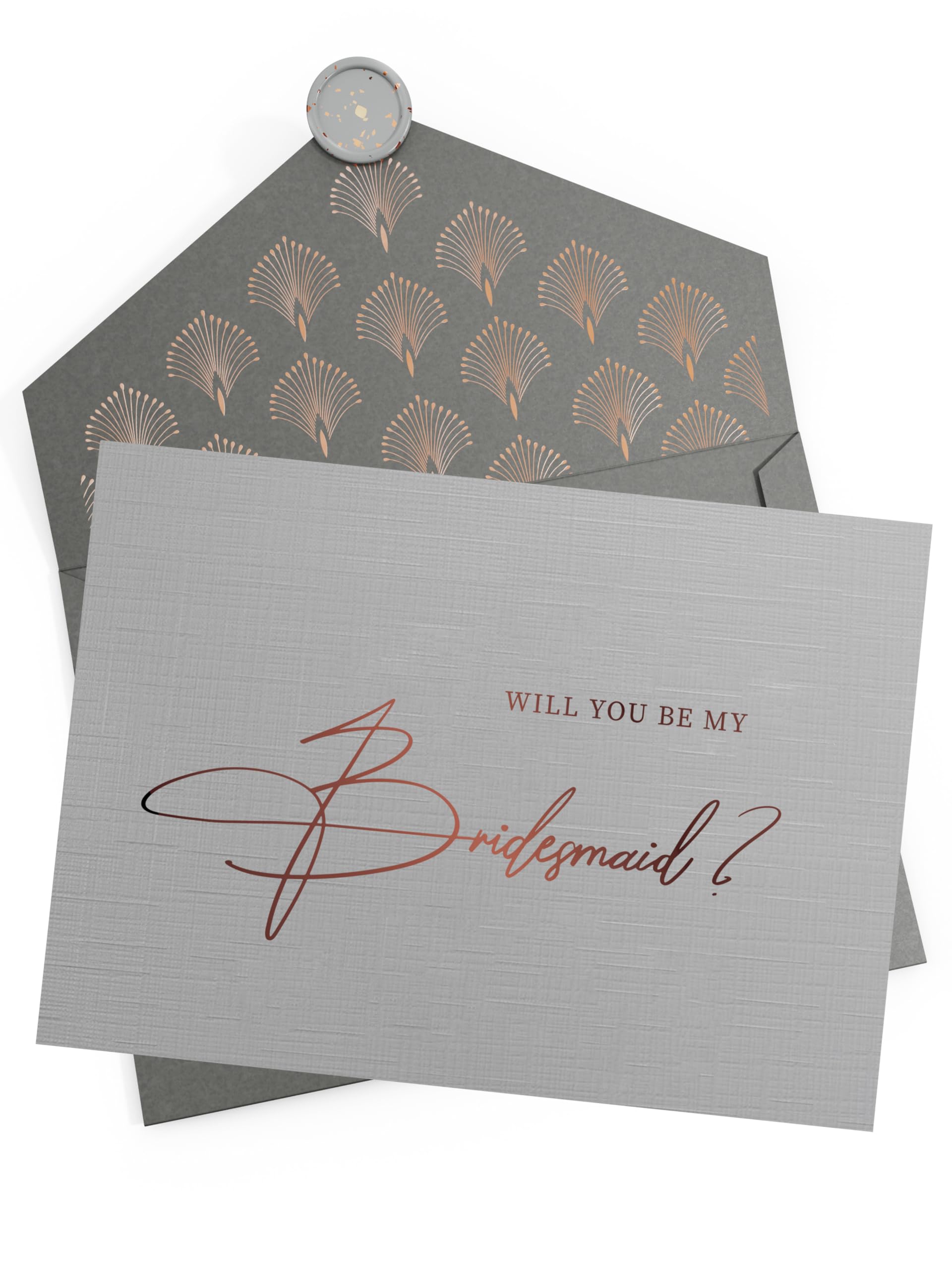 Joli Coon 5 Will you be my bridesmaid cards with envelopes and wax seals, Bridesmaid proposal cards, Bridesmaid, 5 cards