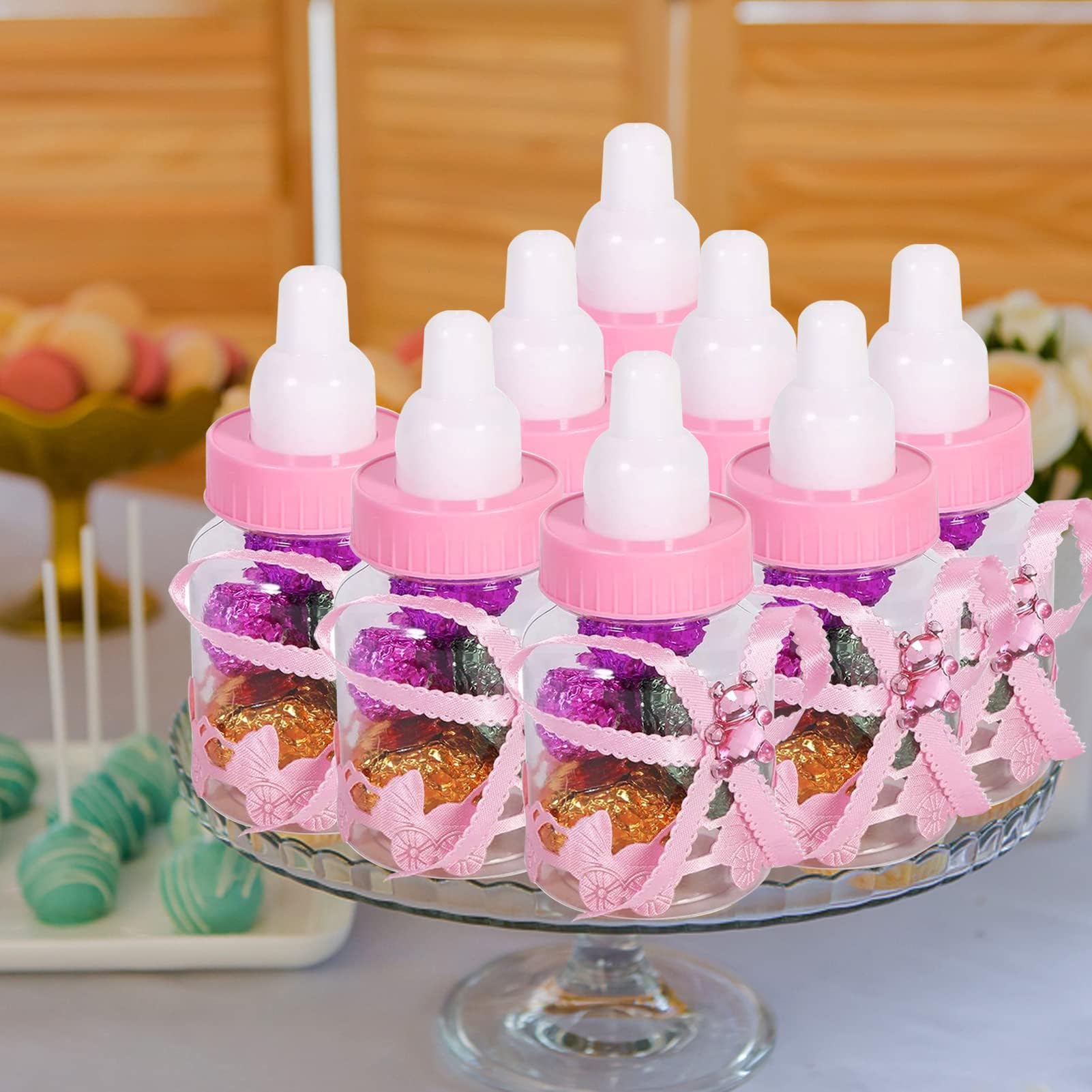 Kiuiom Biberon à Dragées,Bouteille Bonbonnière Bonbons