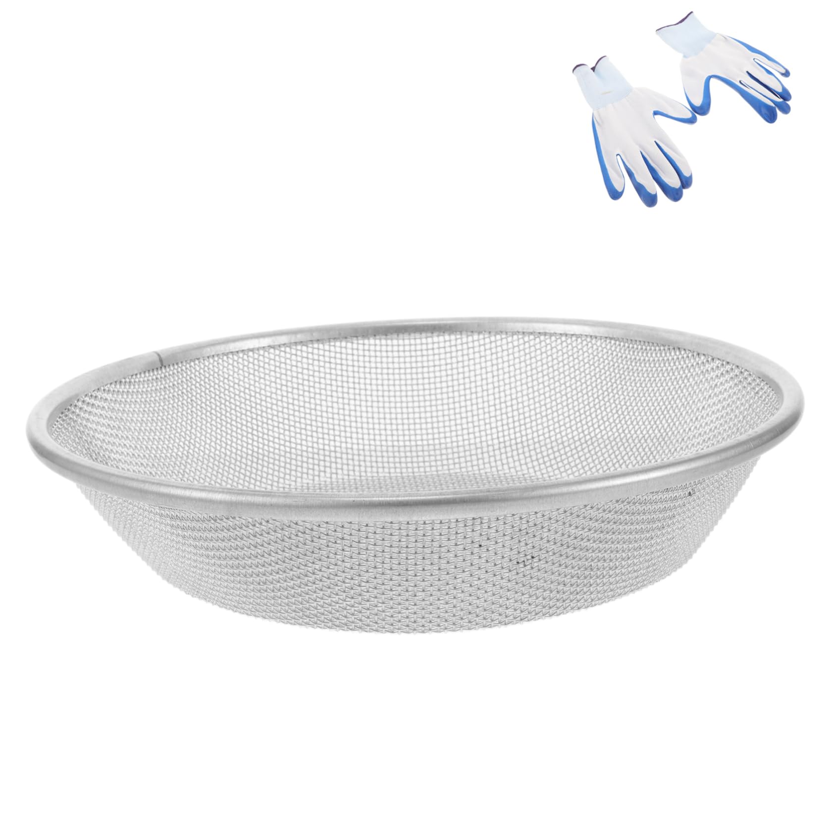 Setaccio Sabbia e Terriccio 30cm in Acciaio Inox per Secchio 5 Galloni