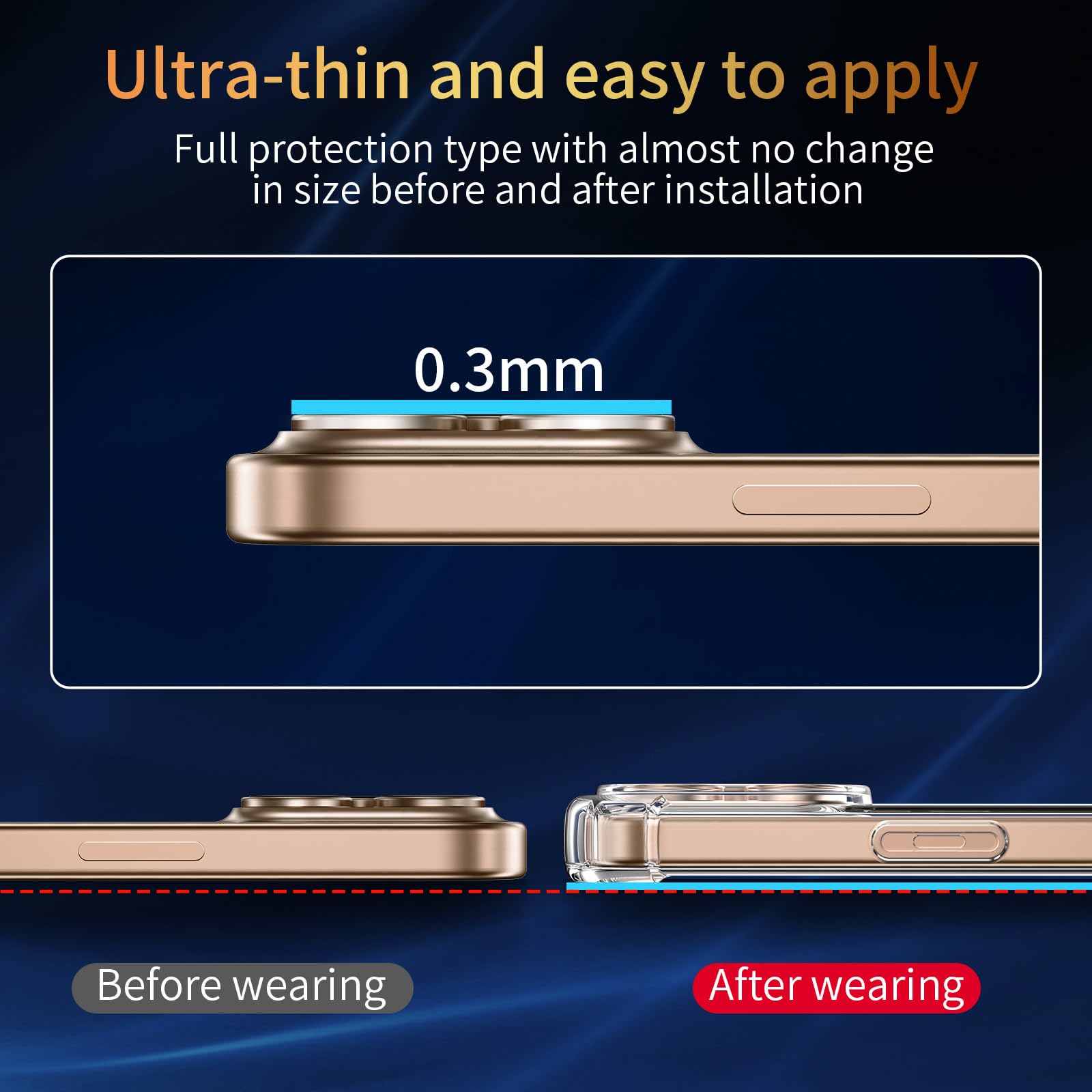 FLLAO 4 in 1 Cover per iPhone 16 Pro con 2 Pellicola Vetro Temperato e 1 Pellicola Protezione Fotocamera, [Protezione Antiurto Militare] Antishock Custodia per iPhone 16 Pro, Trasparente