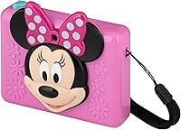 Vista 4 de ekids Minnie Mouse Kids Camera with SD Card, Digital Camera for Kids with Video Recording, Built-in Digital Stickers (Minnie Mouse)