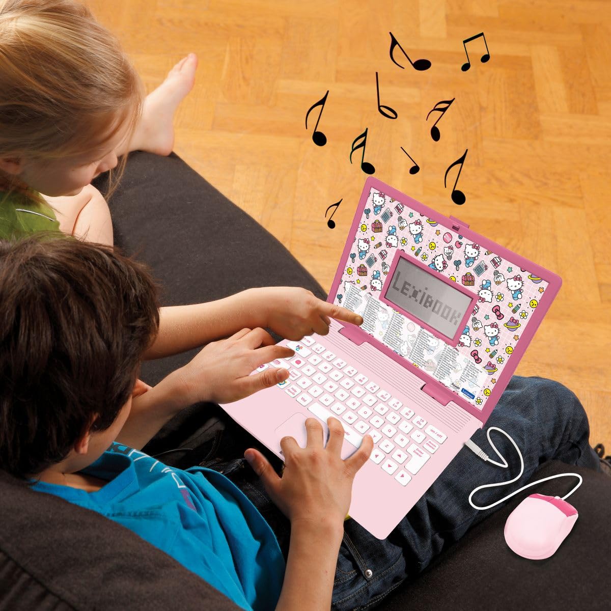 LEXIBOOK, Hello Kitty, portatile educativo Bilingue Inglese/Spagnolo, 164 Attività linguistiche, Scrittura, Matematica, Logica, Musica e Giochi, per Ragazzi e Ragazze, JC598HKi2