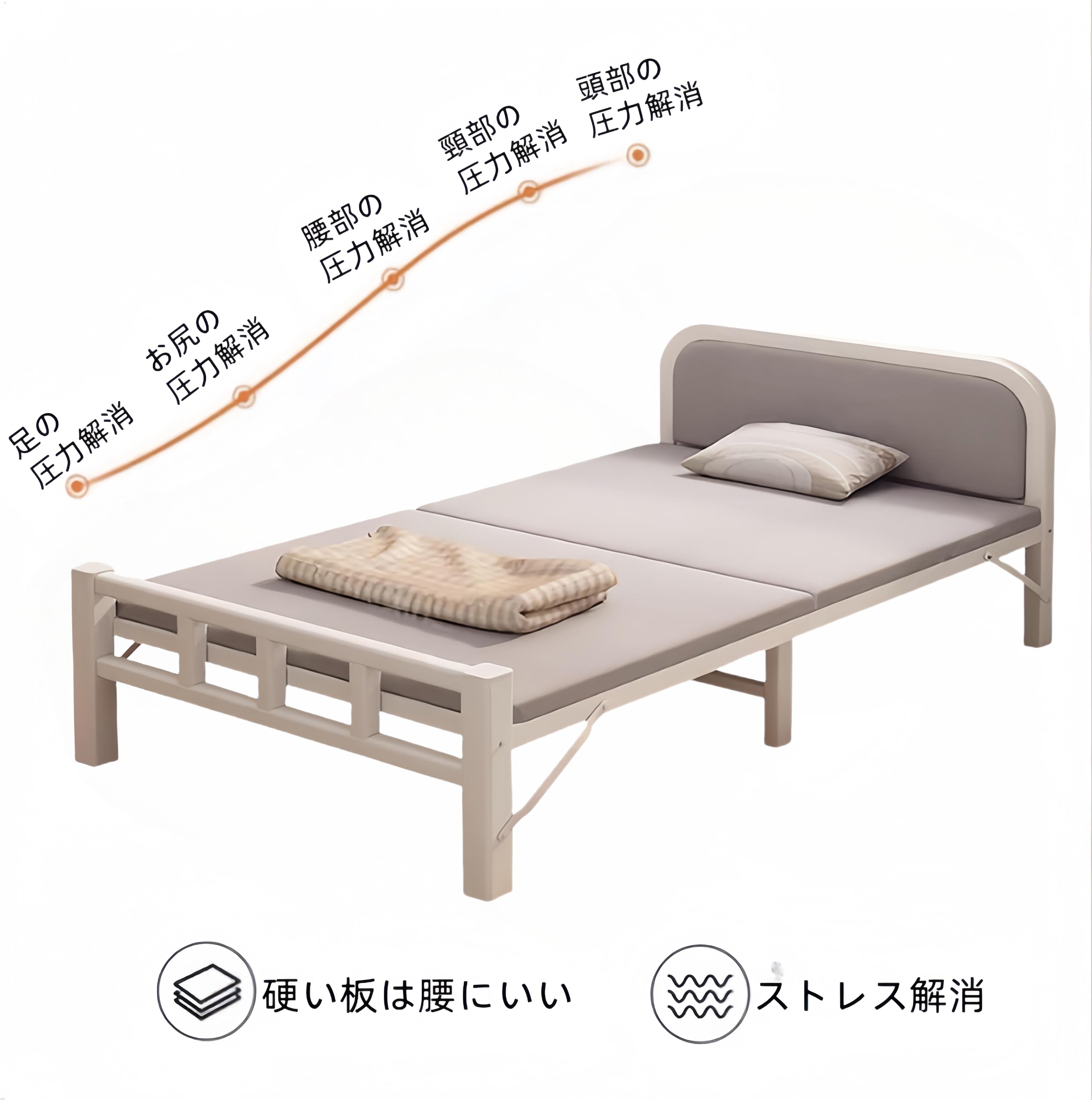 Amazon.co.jp: Artispro 折りたたみベッド 簡易ベッド シングル